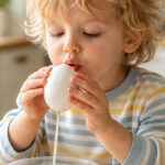 Salmonellen-Risiko: Vorsicht beim Auspusten von Ostereiern!